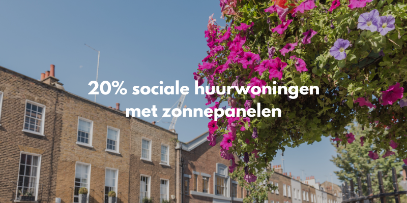 sociale huurwoningen met zonnepanelen