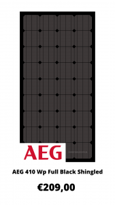 AEG 410 Wp Full Black Shingled