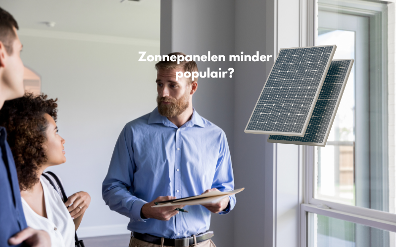 Zonnepanelen steeds minder populair bij huiseigenaren