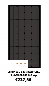 Luxor ECO LINE HALF CELL GLASS-GLASS 400 Wp