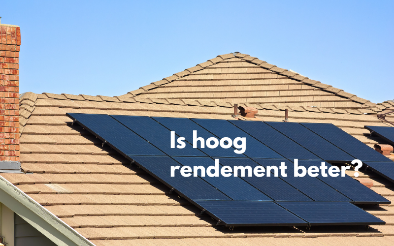 3 voordelen aan zonnepanelen met hoog rendement